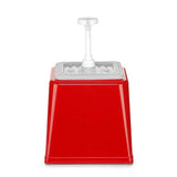 Dispenser de sos cu pompa,Hendi 2.5 L, rosu, 230x210x(H)250 mm