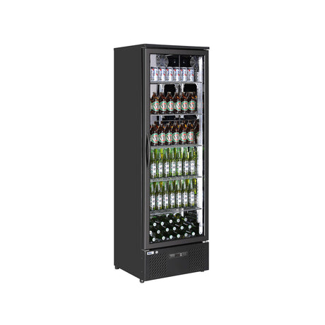 Vitrina frigorifica de prezentare interval temp. 2/10 C, 195 W, corp inox, ARKTIC by Hendi, 600x530x(H)1820 mm 300 Litri, Clasa energetica E