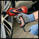 Cheie de impact Einhell CC-HS 12/2, 12 V, cuplu max. 350 Nm, nivela integrata, lumina LED, incl. 2 chei tubulare cu 17/19 si 21/23 mm