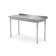 Masa de lucru cu rebord,Hendi, pregatita pentru asamblare, Kitchen Line, 1400x600x(H)850mm.