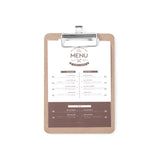 Clipboard pentru meniu 125x180 mm Hendi