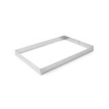 Forma dreptunghiulara din inox pentru patiserie si cofetarie 385x285x50 mm Hendi rezistenta la temperaturi