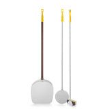 Set 3 accesorii pizza paleta pizza, paleta rotire pizza si perie curatare cuptor Hendi