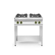 Aragaz profesional pe gaz Hendi Kitchen Line cu 4 arzatoare fara cuptor 800x700x(H)900 mm