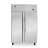 Congelator profesional Hendi Profi Line cu 2 usi 900 L 1200x740x(H)1950 mm otel inoxidabil --17˚/-22˚C 750 W 6 rafturi 525x530mm incluse
