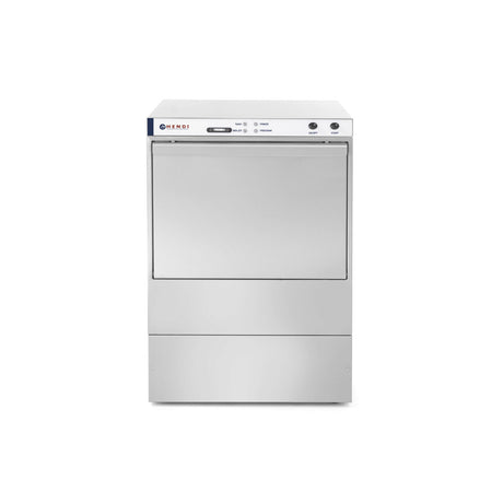 Masina profesionala de spalat vase K 50 50 x 50 control electromecanic 6600 W Hendi Inox 570x600(+370)x(H)830 mm