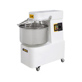 Malaxor profesional spirala 2 viteze echipat cu roti pivotante vas capac si spirala din inox 18/10 Hendi 22 litri 750 W, capacitate maxima incarcare 16Kg,  385x670x(H)725 mm
