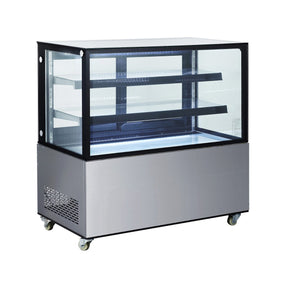 Vitrina frigorifica de prezentare interval temp. 2/6?C, corp inox, 410 litri, 490 W ARKTIC by Hendi, 1215x675x(H)1210 mm, Clasa energetica C