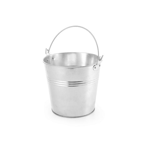 Cos servire aperitive modern, tip galeata, Hendi, otel galvanizat, 160x(H)140 mm