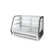Vitrina rece pt prezentare, 120 lt, interval temp. 0-6 gr C, 160 W, corp inox, ARKTIC by Hendi, 707x570x(H)680mm, Clasa energetica B