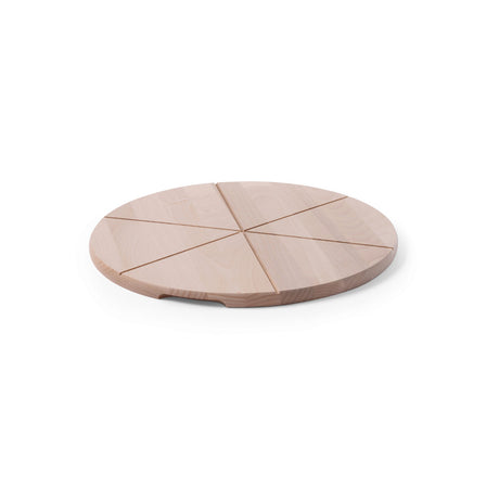 Platou / Planseta pizza, lemn de fag, 350 mm, compartimentata, Hendi