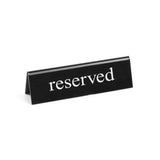 Semn pentru semnalizare masa "RESERVED" , Hendi, 130x35x(H)40 mm