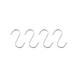 Set 4 bucati carligul macelarului, otel inoxidabil, 90x4 mm