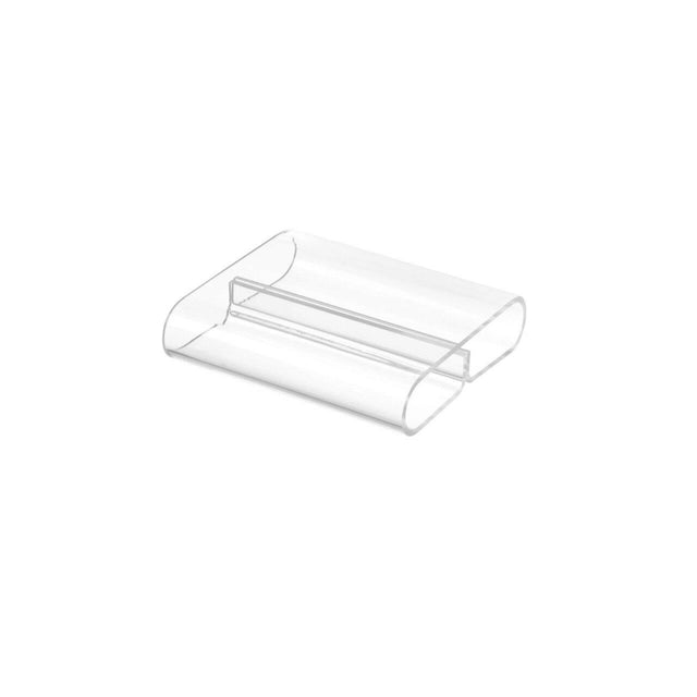 Set 6 bucati Suport Hendi pentru meniu masa - plexiglas alb, 80x72x(H)20 mm