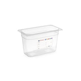 Tava Gastronorm GN 1/3, 325x176x(H)100 mm, 4 litri, cu marcaj HACCP, polipropilena, Hendi