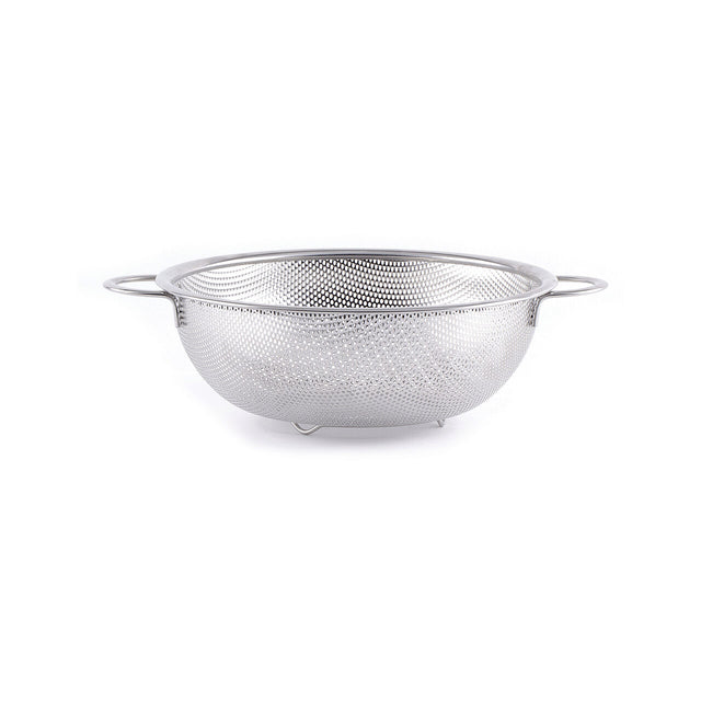 Colander Hendi, otel inoxidabil, cu baza si 2 manere, perforat, 235x(H)85 mm