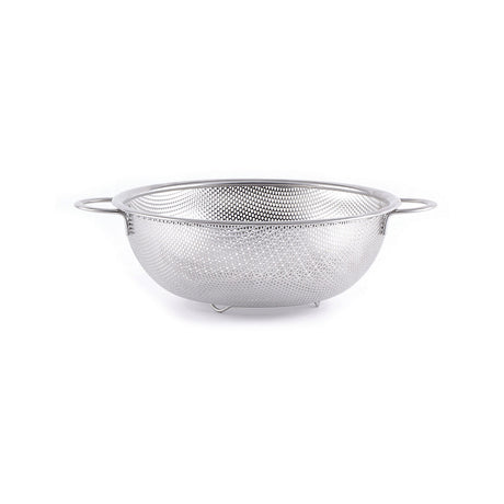 Colander Hendi, otel inoxidabil, cu baza si 2 manere, perforat, 285x(H)115 mm