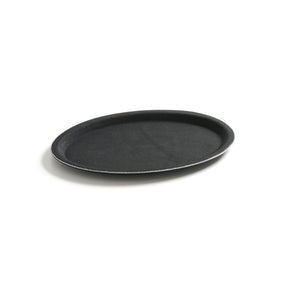 Tava Hendi pentru servire ovala, poliester armat cu fibra de sticla, neagra 200 x 265 mm