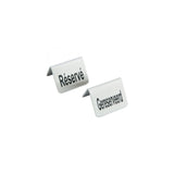 Semn Hendi pentru masa Rezervat, 4 piese, otel inoxidabil, 52x(H)40 mm