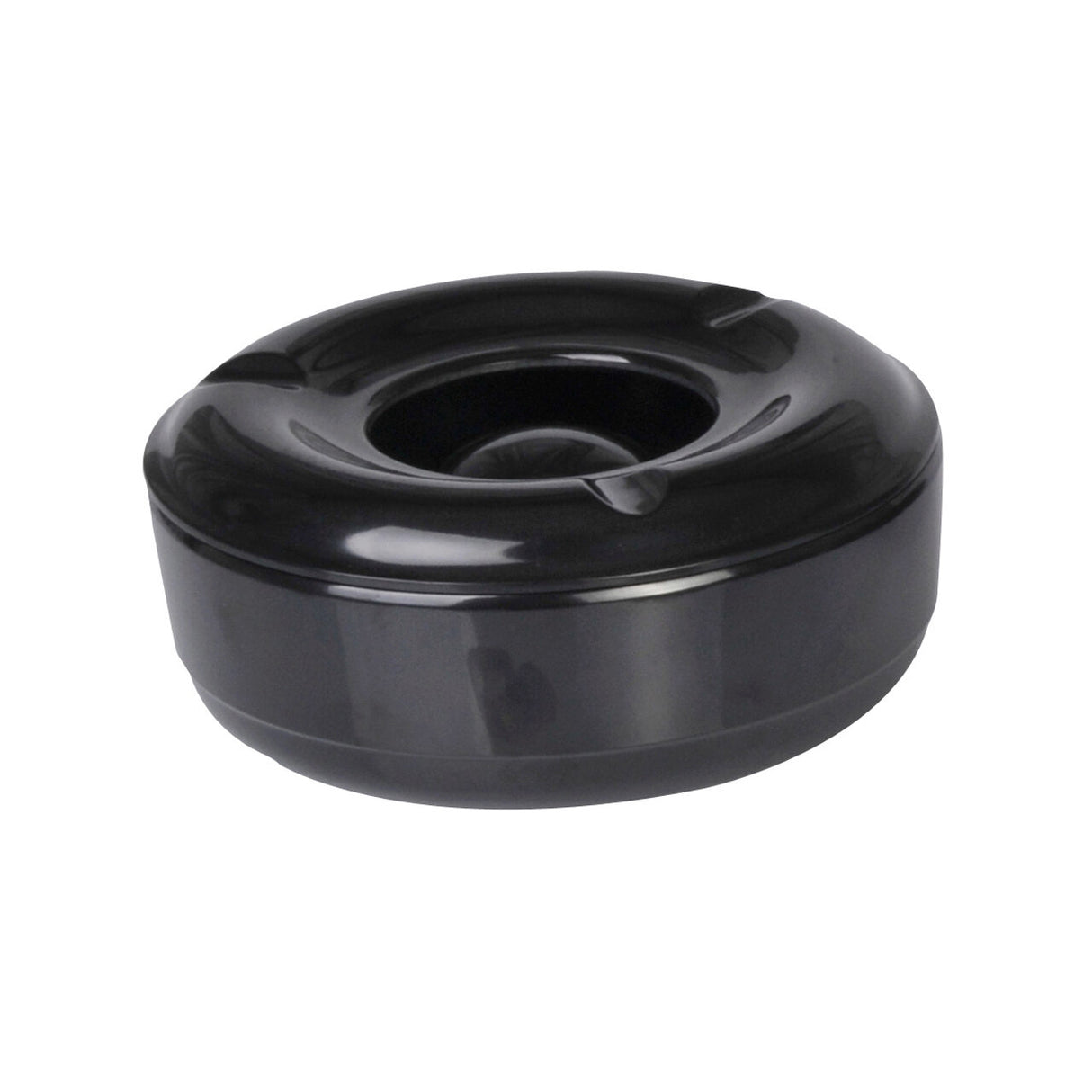 Scrumiera Hendi, neagra, melamina 146 mm
