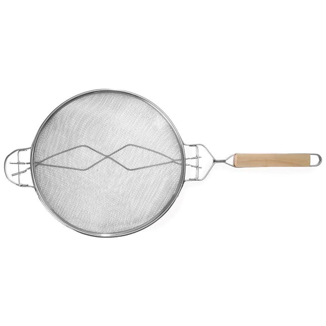Sita cu plasa dubla, maner lemn, 260x570 mm, Hendi