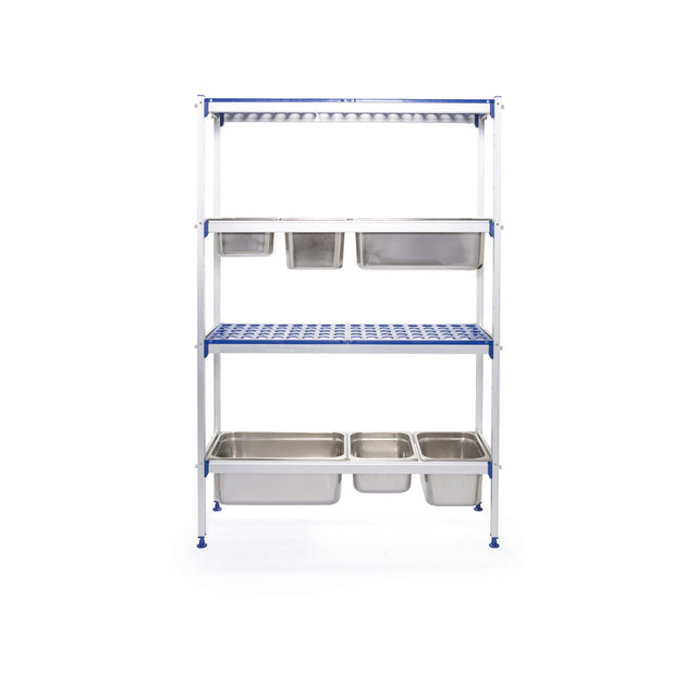 Raft depozitare din aluminiu pentru tavi GN