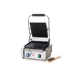 Contact grill profesional, partea superioara striata, partea inferioara neteda, 1800W, termostat 0-300 gr C, suprafata grill 22 x 23 cm, dimensiuni 29x37x(H)21 cm, Hendi