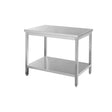 Masa de lucru cu polita, inox AISI 430, Hendi, 1800x700x(H)850 mm, blat de lucru si polita inferioara ranforsate