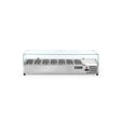 Vitrina frigorifica tip display, capacitate 7 tavi GN 1/4, ARKTIC by Hendi, interval temperatura +2/ +8 gr C, 335x1500x(H)425 mm