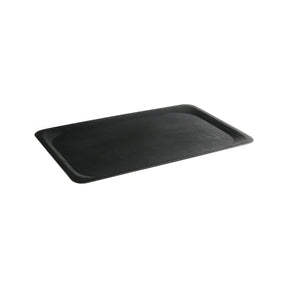 Tava servire dretunghiulara, Hendi, polipropilena neagra cu suprafata din cauciuc anti-alunecare, 255x355 mm