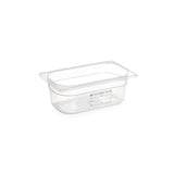 Tava gastronorm Gastronorm 1/4, 265x162x(H) 100 mm, 2.8 litri cu marcaj HACCP, polipropilena, Hendi
