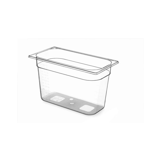 Tava Hendi Gastronorm GN 1/4 100 mm 2.8 lt,  TRITAN free BPA, rezistenta la temperatura -40 gr. Celsius/ 90 gr. Celsius