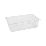 Tava Hendi Gastronorm GN 1/1 200 mm, 28 lt, policarbonat transparent, rezistenta  la temperatura -40 gr. Celsius/ 110 gr. Celsius