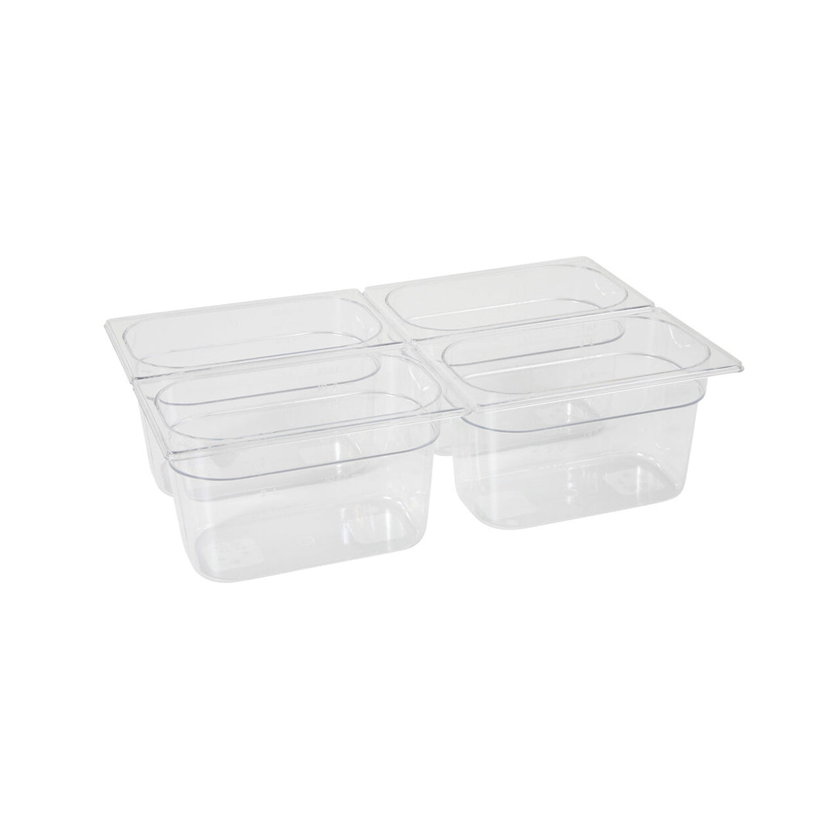 Tava Hendi Gastronorm GN 1/4 100 mm 2.5 lt - policarbonat transparent