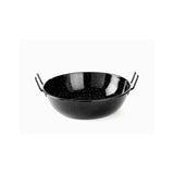 Tigaie adanca paella cu 2 manere, otel emailat, 24,5 cm diametru x 7 cm inaltime , Hendi, potrivita si pentru servire