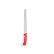 Cutit sunca/somon, lungime 35/49 cm, lama inox super-rezistent, maner rosu, respecta normele de igiena HACCP, hendi, potrivit si pentru uz profesional