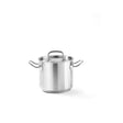 Oala cu capac, 9 Lit, 24 cm diametru x 20 cm inaltime, inox, Hendi Kitchen Line, potrivita si pentru uz profesional