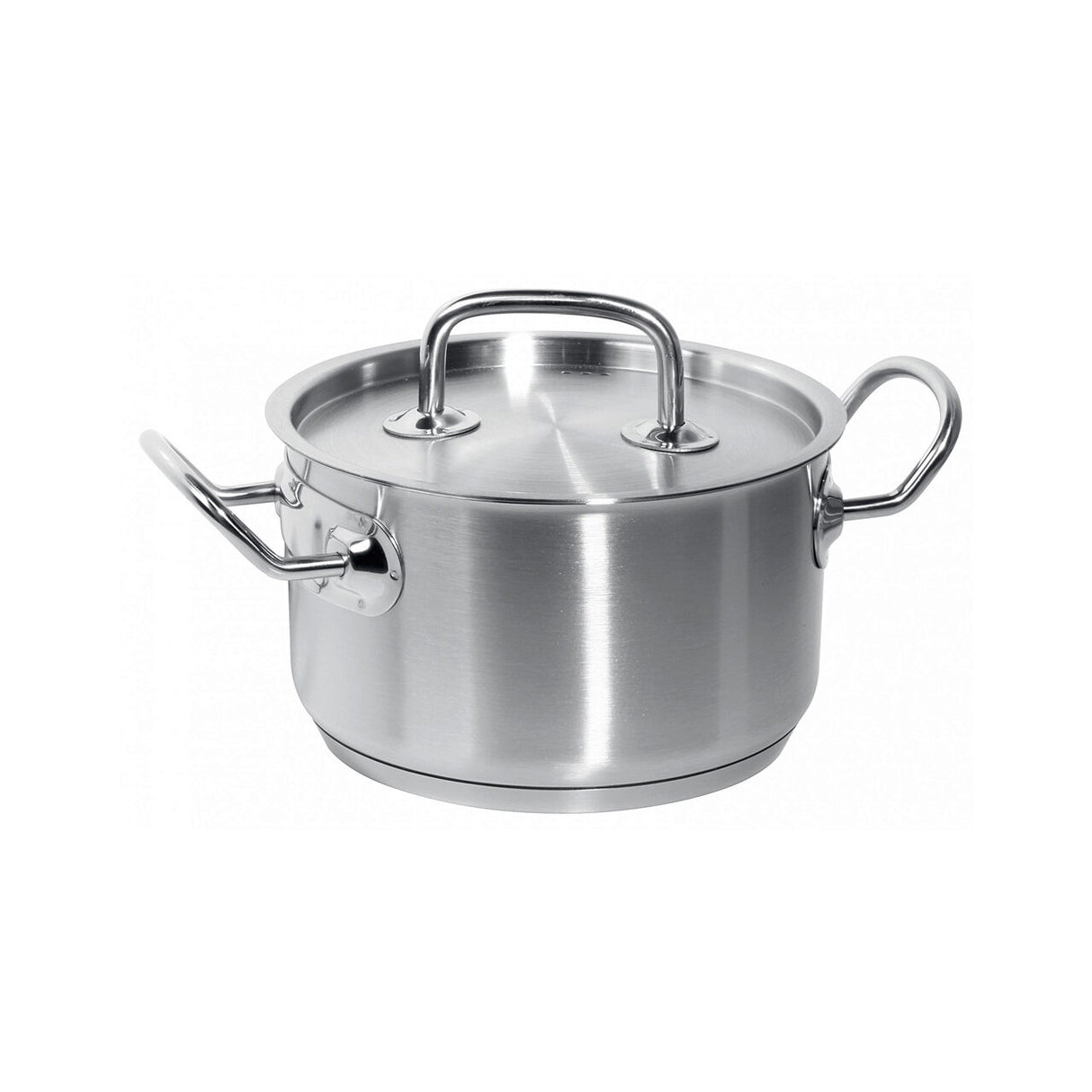Oala cu capac, capacitate 3,5 Lit, 20 cm diametru x11,5 cm inaltime, Hendi Kitchen Line, din inox de cea mai buna calitate 18/0, grosime 0.7 mm, potrivita si pentru uz profesional