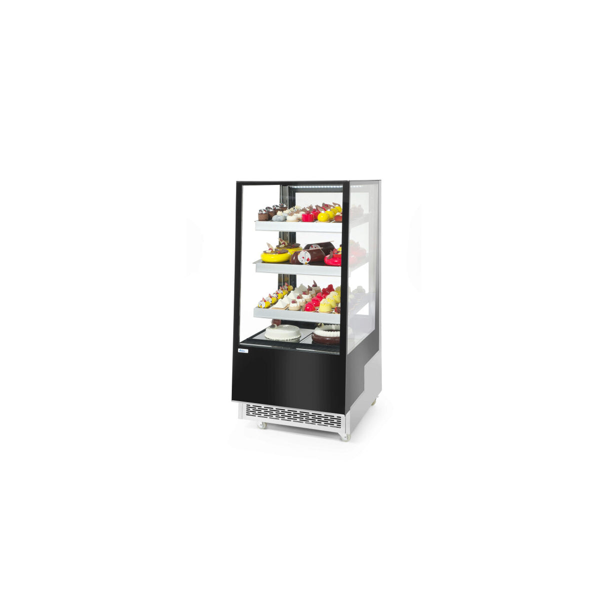 Vitrina frigorifica de prezentare interval temp. 2/6?C, 490 W corp inox, ARKTIC by Hendi, 900x805x(H)1445, 500 Litri, Clasa energetica C