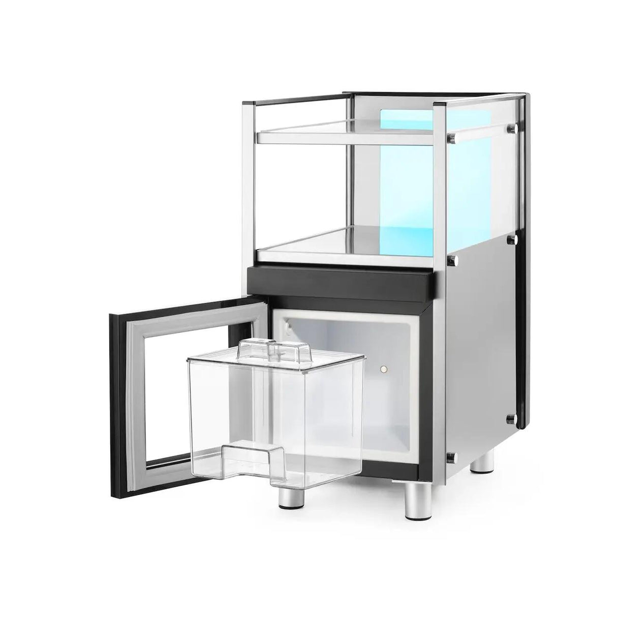 Frigider pentru lapte cu incalzitor de pahare, Hendi, 3,5L, 220-240V/168W, 313x442x(H)613 mm