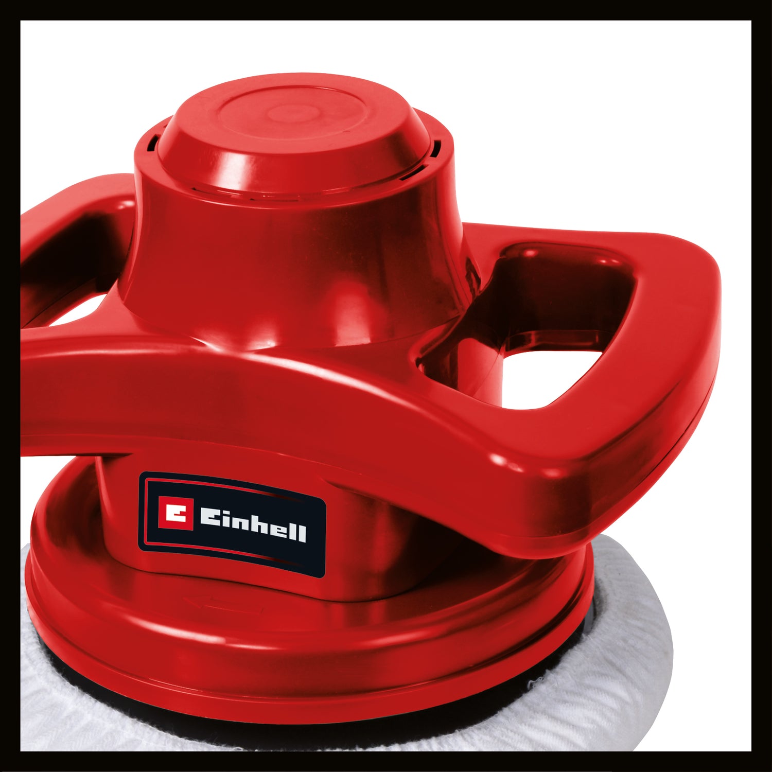 Masina de polisat auto Einhell CC-PO 90, intrerupator pornit/oprit, practica si robusta, include 1 pad de lustruit textil si unul sintetic