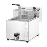 Friteuza electrica cu scurgere 10L Goliath Hendi, 10Kw, 400v, 299x584x(H)375mm