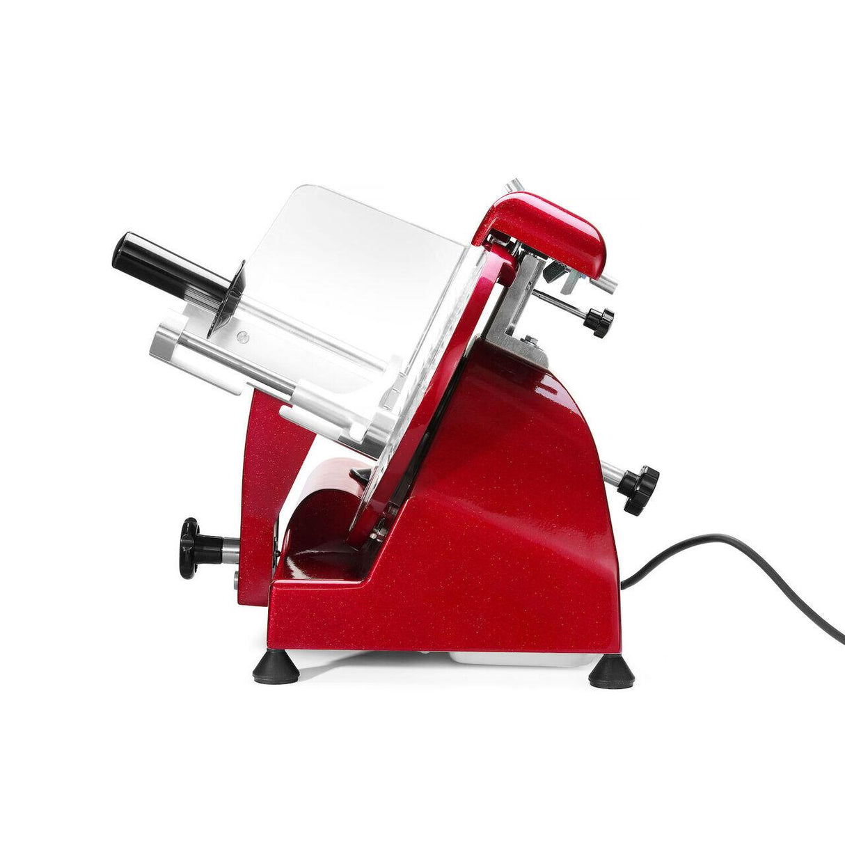 Feliator Hendi Profi Line 250, Rosu, 320 W, 485x420x(H)395 mm, Inox, grosime de taiere reglabila de la 0 la 12 mm