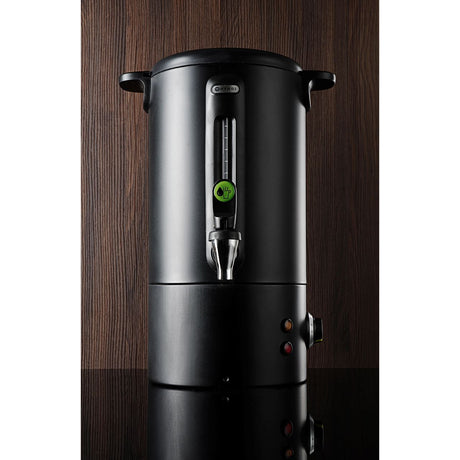 Boiler pentru bauturi fierbinti 9 litri, inox, negru mat, termostat 0-100 gr C, 950 W, Concept Line Hendi, 307x330x(H)450 mm
