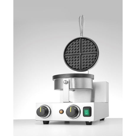Aparat vafe/waffles rotunde Hendi, diametru 19cm, 1000w, timer, termostat reglabil, 2500x3800x(h)5900mm