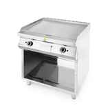Plita gratar pe gaz 700, HENDI, Kitchen Line, 2 zone de incalzire, fiecare cu 3 arzatoare, putere totala 10kW, 10kW, 800x700x(H)900mm