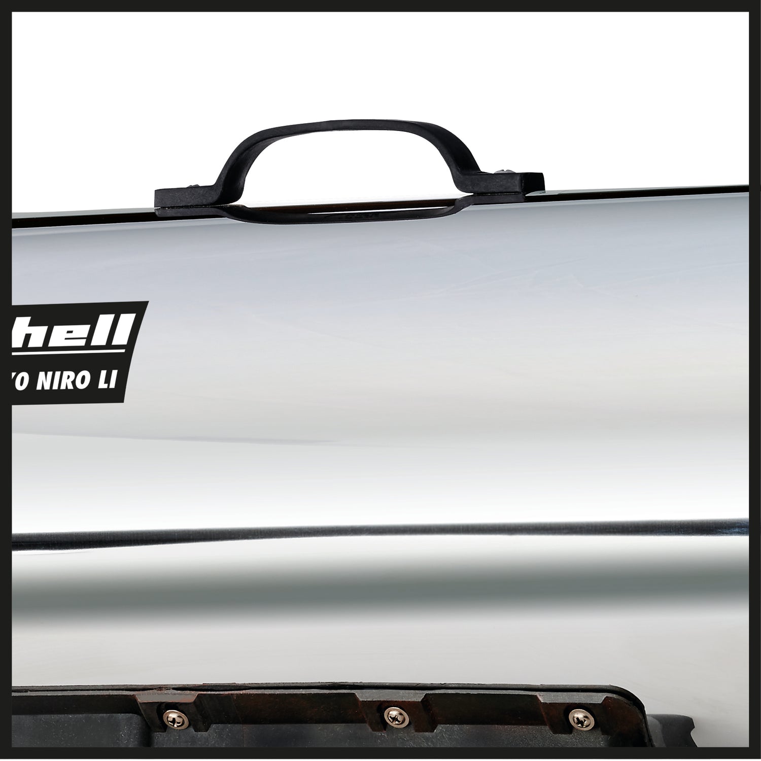 Einhell GE-HG 18/370 Niro Li-Solo PXC akkumulátoros hőlégbefúvásos fűtőberendezés (Li-ion, 37 kW, rozsdamentes acéllemez ház, piezo gyújtás, mágnesszelep, akkumulátor és töltő nélkül)