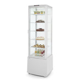Vitrina frigorifica prezentare, alba,270lt, 556x526x(H)1913mm,230v 290w.