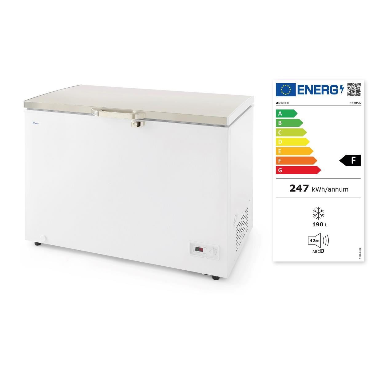 Lada frigorifica profesionala, Arktic by HENDI, 282 litri, putere 95W, 1116x686x(H)840 mm, Clasa energetica F