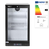 Vitrina frigorifica de prezentare interval temp. 2/10 C, 150 W, corp inox, ARKTIC by Hendi, 500x500x(H)900 mm 103 Litri, Clasa energetica D